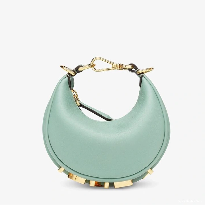 Affordable Fendigraphy In Green Calf Nano Mint Bag Hobo Leather Fendi 0815